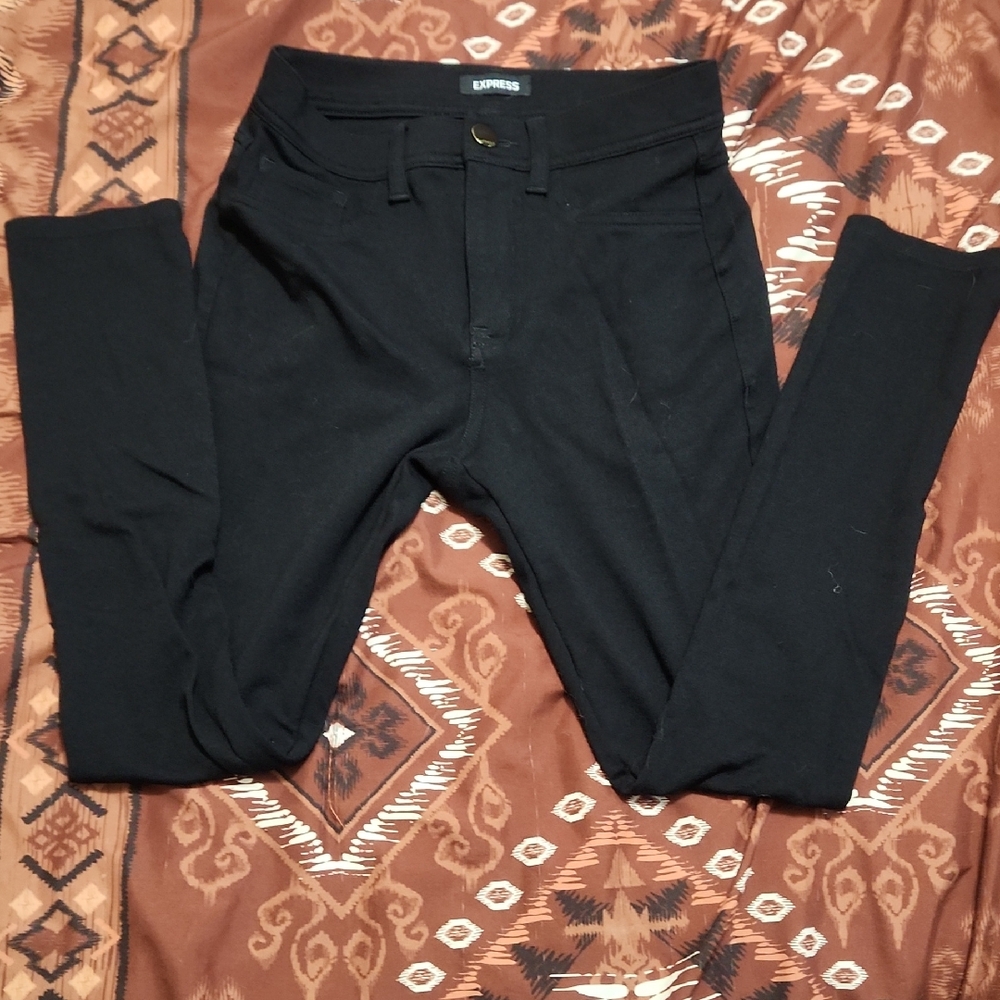 Express Women's Black Straight Leg Pants